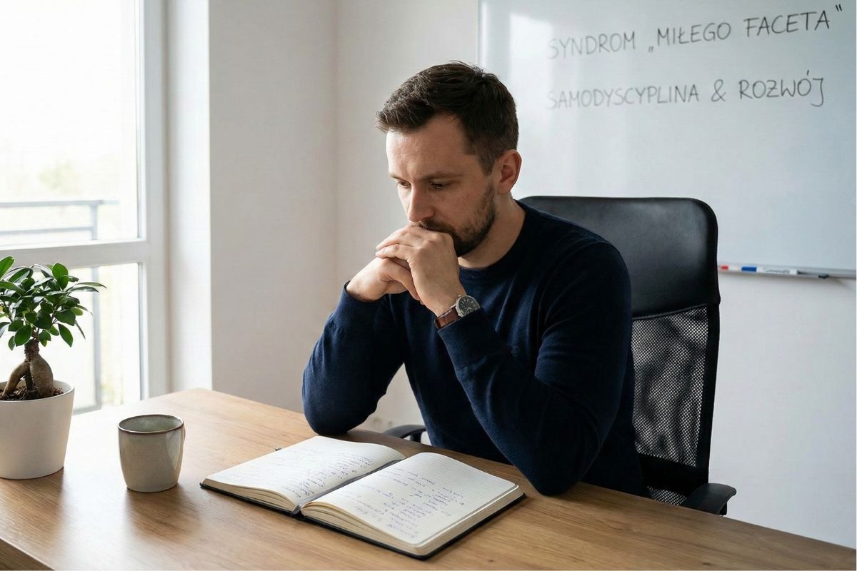 Brak asertywności i postawa zbyt miłego faceta osłabia męskość