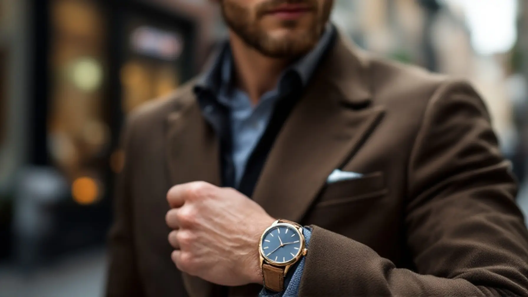 Elegancki zegarek jako stylowe akcesorium do formalnej stylizacji