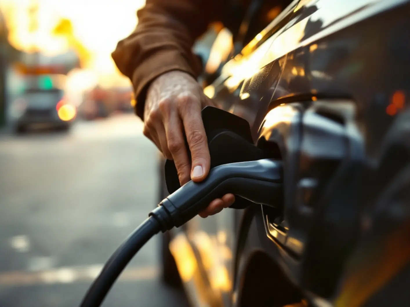 Modern electric vehicle charging network in urban Poland
